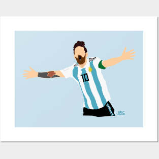 Lionel Messi Argentina 18 Posters and Art